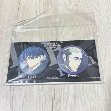 진격의 거인 엘빈 리바이 캔뱃지 세트