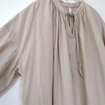 Natural laundry 롱 원피스 코튼 면 100% 베이지