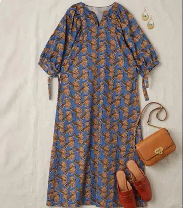 MACPHEE 아프리칸 프린트 키넥 원피스 투모로우랜드