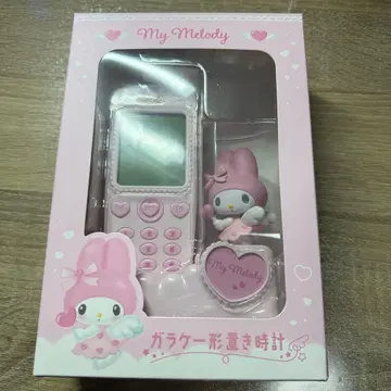산리오 My Melody 마이멜로디 폴더폰 모양 탁상 시계