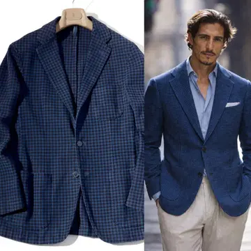 ISAIA 이자이아 테일러드 자켓 체크 48 L~XL 정도