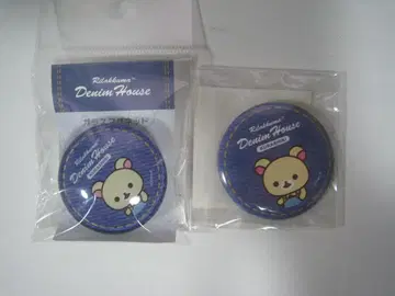 리락쿠마 유리 마그넷 캔뱃지 쿠라시키 코리락쿠마 데님풍