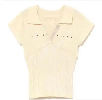 andmary Lindsay 로고 탑 아이보리