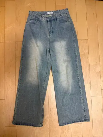 menes 워시드 라이트 블루 데님