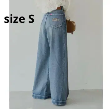 Chico 치코 루즈 와이드 데님 S 블루