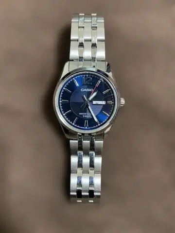 CASIO 아날로그 쿼츠 손목시계 블루