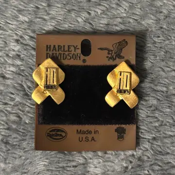 Harley-Davidson 골드 귀걸이 양쪽용