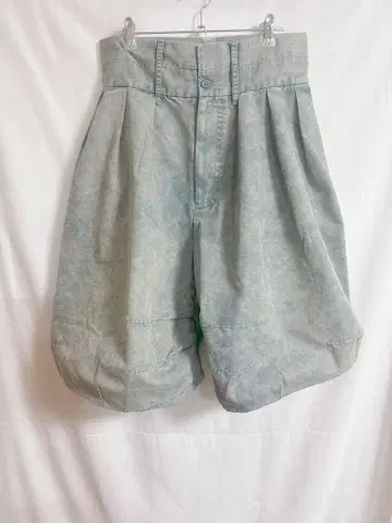 harapeco Washed-HALF PANTS - 블루 L