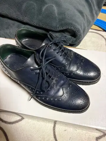 Benson Shoes 네이비 아네노이 카프레더