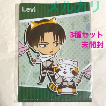 진격의 거인 라스칼 콜라보 클리어 파일 리바이 엘빈 한지