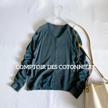 콩트와르 데코토니에 워셔블 봄 니트 가디건 캐시미어 x 실크 x 코튼