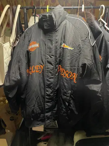 Harley-Davidson 블랙 나일론 자켓 블루종 다운