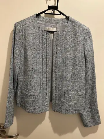 Leilian 노카라 자켓 그레이, 화이트, 스카이블루 13호