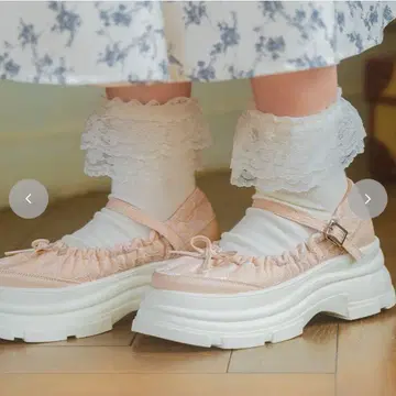 통굽 붐 아오키 미사코 시마무라 통굽 스니커즈 핑크 L 시마미사