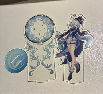 원신 프리나 아크릴 스탠드 캔 배지 폰타