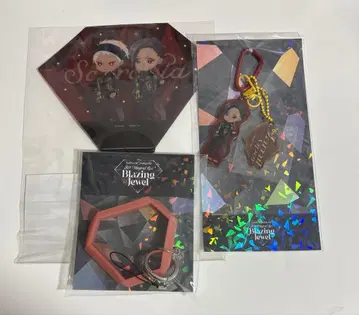 트위스테 블레이징 주얼 자밀 키링 클리어 부채 스트랩