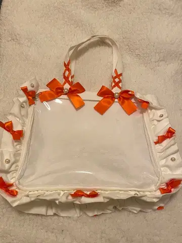 자카마트 A4 프릴 디자인 이타백 (WhiteLimited) 오렌지