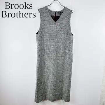 브룩스브라더스 사이즈 8 글렌체크 오버롤 스커트 그레이