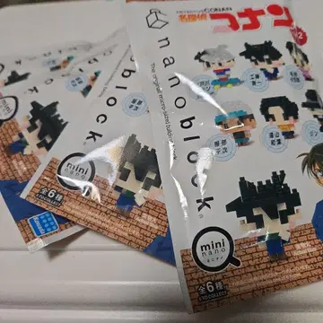 나노블럭 명탐정 코난 미니 피규어 4개 세트 미개봉
