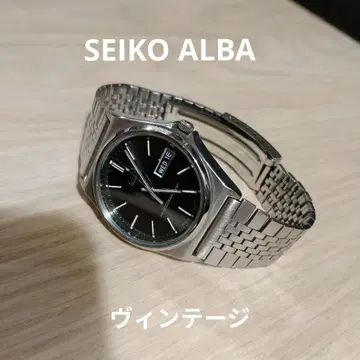 SEIKO ALBA 빈티지 배터리 교환 완료 작동 미사용품급