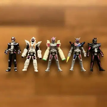 가면라이더 소프트 비닐 인형 5체 세트