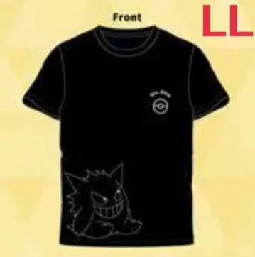 포켓몬스터 포켓몬 겐가르 밑단 디자인 T셔츠 반팔 LL