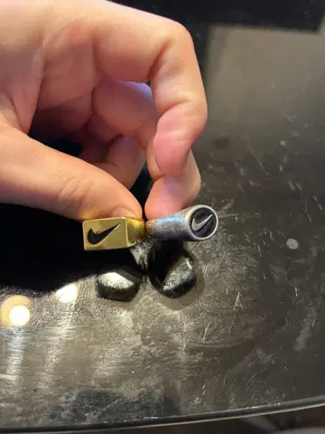 NIKE 나이키 스우시 반지 2개 세트 골드 실버