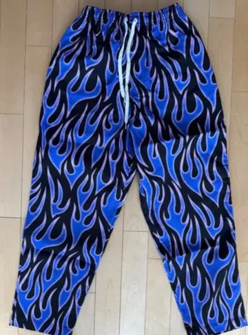 us 산겐자야 프레임 이지 팬츠 퍼플 x 블랙 기무라 타쿠야 착용