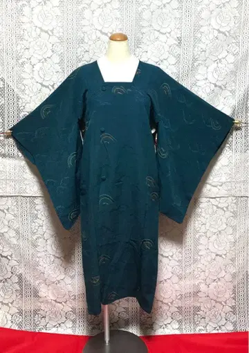 [앤티크] 도행 코트 롱 순수 실크 빈티지 원단 원단 패턴 B126