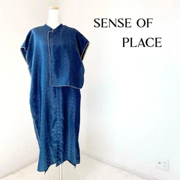 SENSE OF PLACE 슬리브리스 원피스 다크 블루