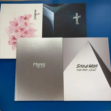 SnowMan 라이브 투어 & 무대 팜플렛 4권 세트
