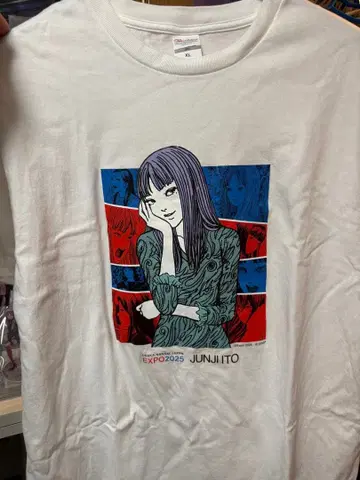 이토 준지 오사카 간사이 만박 한정판 T셔츠 토미에 XL 미야쿠미야쿠