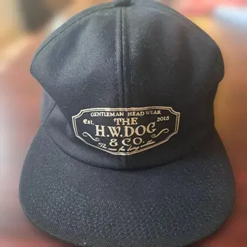 H.W.DOG & CO. 블랙 야구 모자