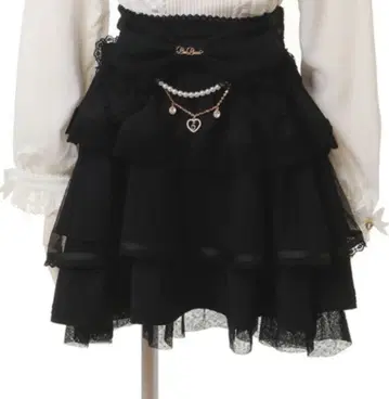 LIZLISA 리즈리사 빅 리본 캉캉 스커트