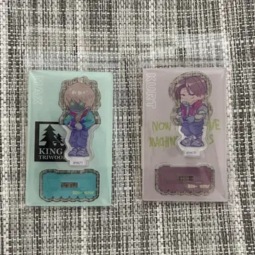 밀키 서브웨이 빌레반 맥스 카트 아크릴 스탠드 2점 세트