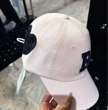 [ BIBIY ] 코듀로이 야구 모자 핑크