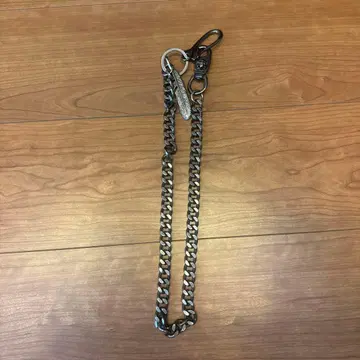 실버 지갑 체인 약 60cm 카라비너 포함