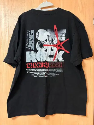 ONE OK ROCK LUXURY DISEASE 티셔츠 XL 사이즈