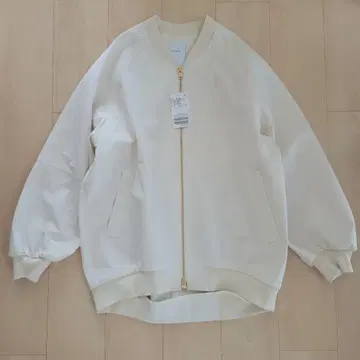 새상품 NOBLE 하이 트위스트 더블 크로스 MA-1 블루종 38