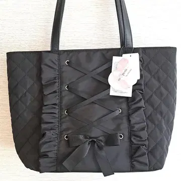 아오키 미사코 토트백 레이스업 백 시마무라 블랙