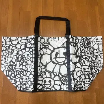 카이카이키키 무라카미 다카시 꽃 에코백 대 미사용 새상품 돗자리 소재