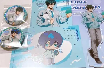 블루 록 이토시 린 산리오 아크릴 스탠드 홀로그램 캔뱃지 특전