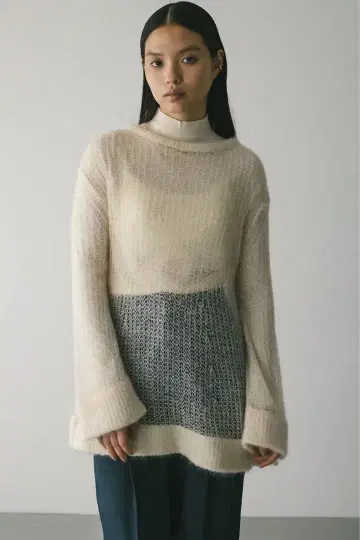 STYLEMIXER 슈가 모헤어 루즈 니트