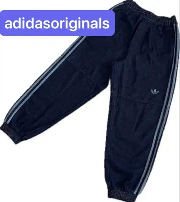 새상품급 adidasoriginals 데님 조거 팬츠 트레포일 로고