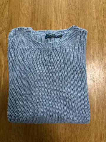 폴로 여성용 린넨 니트 스웨터 롱 기장 60cm 겨드랑이 슬릿