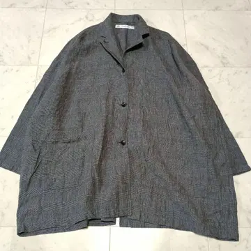 journal standard luxe 글렌체크 패턴 린넨 자켓