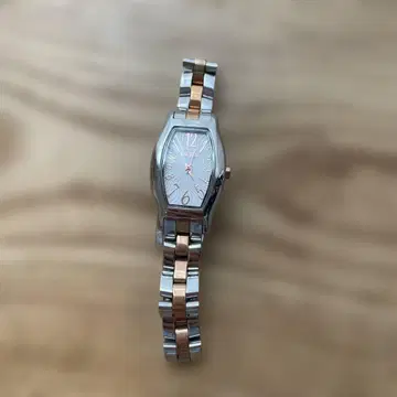 3/29(일)21:00 처분 폴리 폴리 직사각형 시계 실버 골드