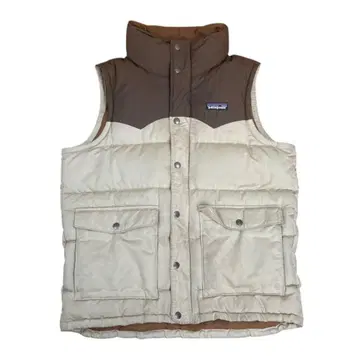파타고니아 슬링샷 다운 베스트 구스 브라운 베이지 XS