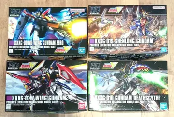 [ 새상품 미조립 ] 건담 W HG 건담 프라모델 4체 세트