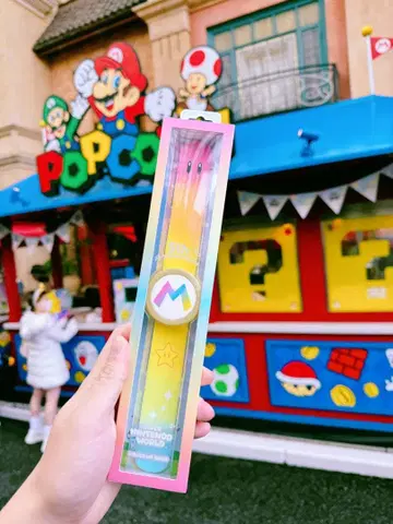 USJ 한정판 새상품 5주년 파워업 밴드 닌텐도 월드 마리오